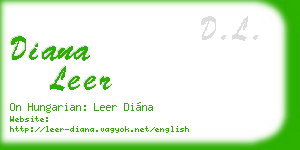 diana leer business card